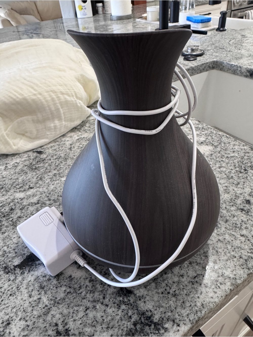 Wood Grain Aroma Diffuser - Dark Brown